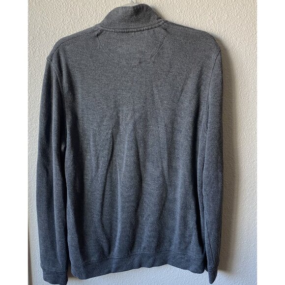 Ted Baker Valerio 1/4 Zip Pullover Shirt Knit Top Size 4 Large Gray Classic - Picture 6 of 7